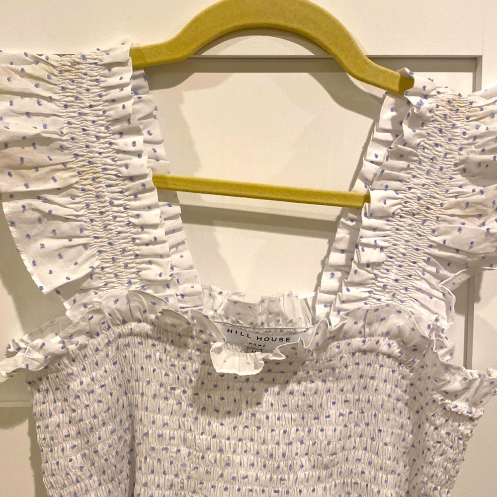 Hill House Blue Swiss Dot Nap Dress